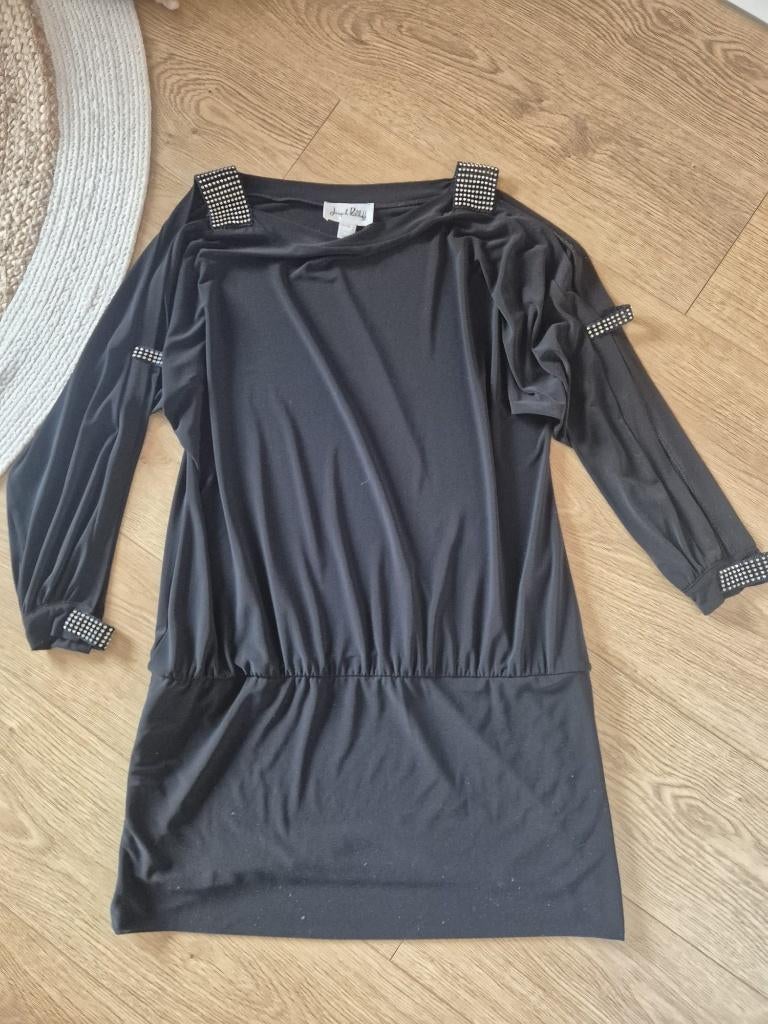 Zwarte jurk/ lang shirt Joseph Ribkoff maat 46, Zwart, Maat 46/48 (XL) of groter, Joseph Ribkoff, Ophalen of Verzenden