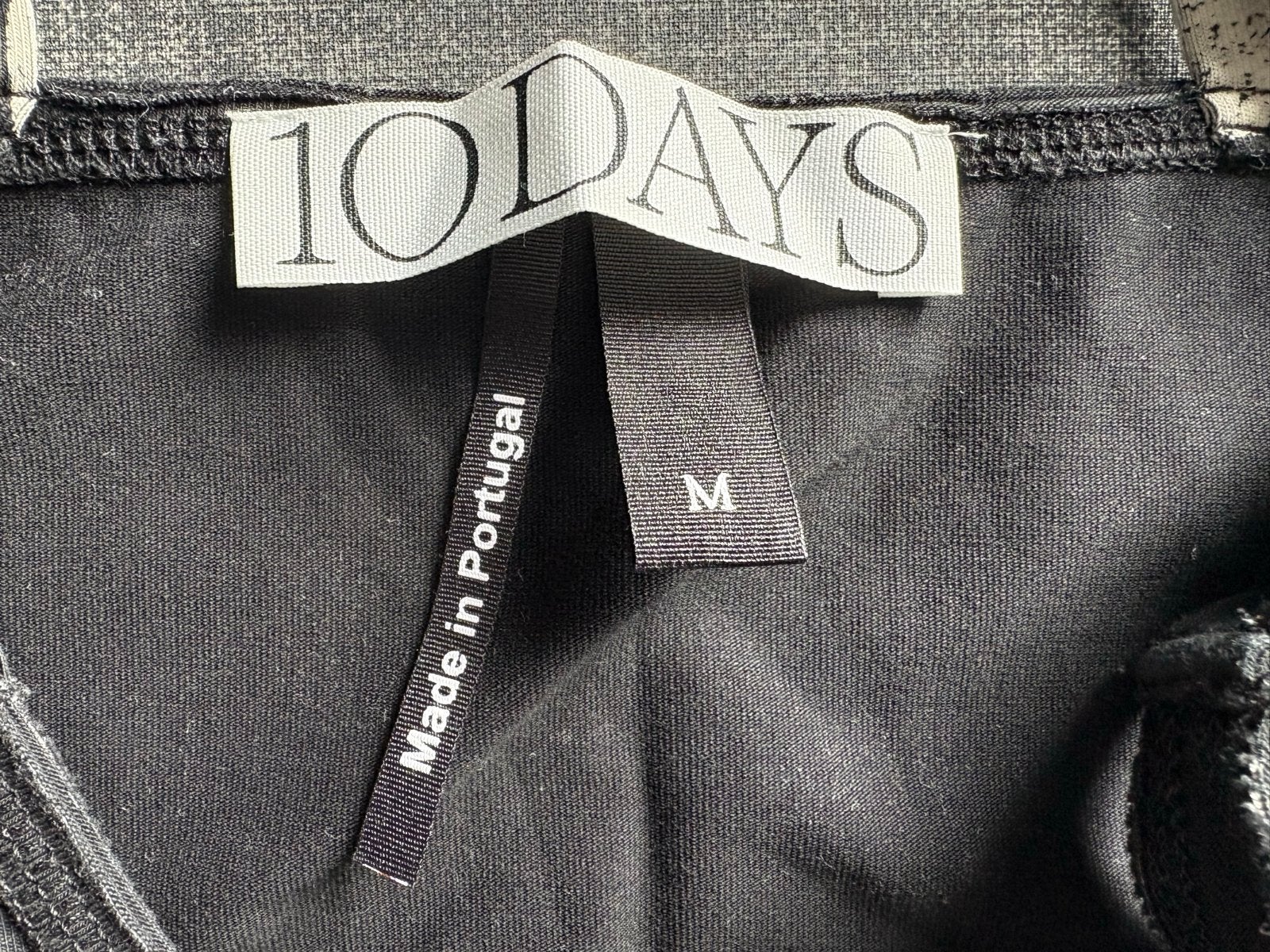 10 Days wrapper met stippen, maat S/M, Ophalen, Zwart, Zo goed als nieuw, Maat 36 (S)