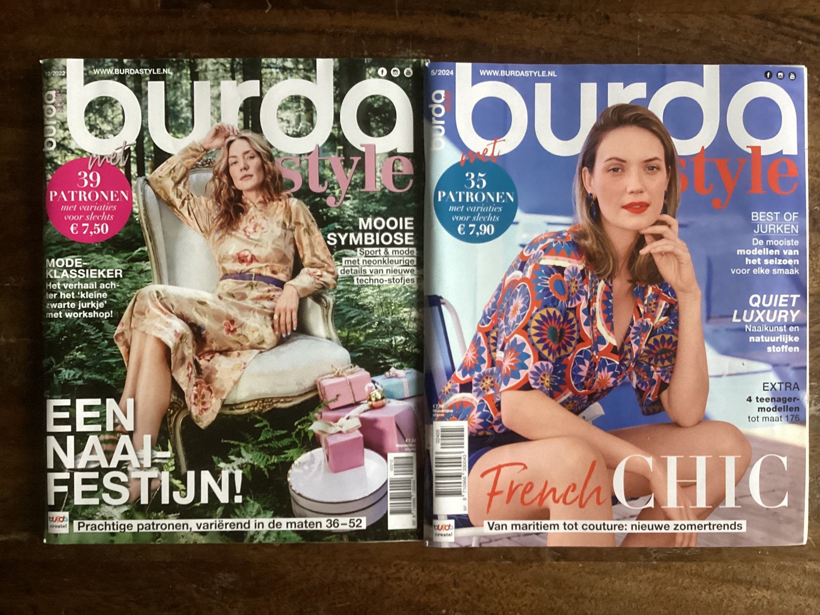 2x Burda style naaitijdschriften, 12-2022 en 5-2024, Hobby en Vrije tijd, Kledingpatronen, Ophalen of Verzenden, Nieuw, Vrouw