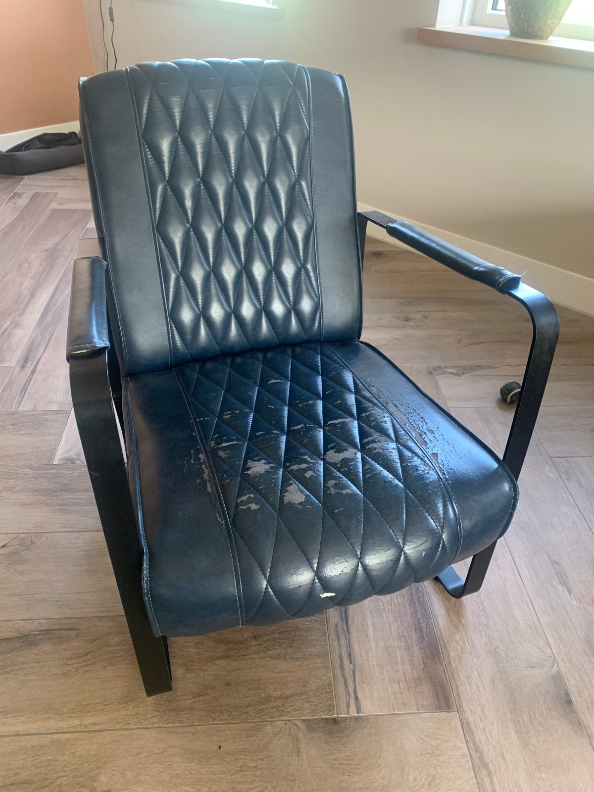 Stoel twee stuks, Ophalen, Gebruikt, Twee, Blauw