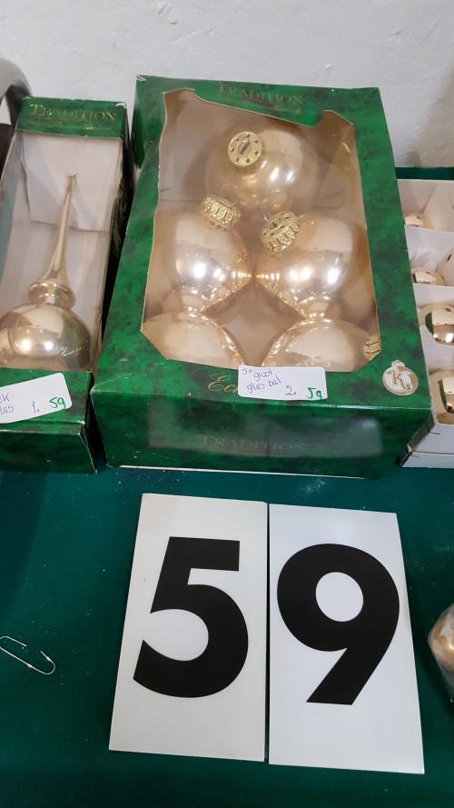 59 ] kerstboom hangers champagne kleur, Ophalen of Verzenden, 'T Olde Gre-j, Info@toldegrej.nl, Endepoelstraat 20f Didam