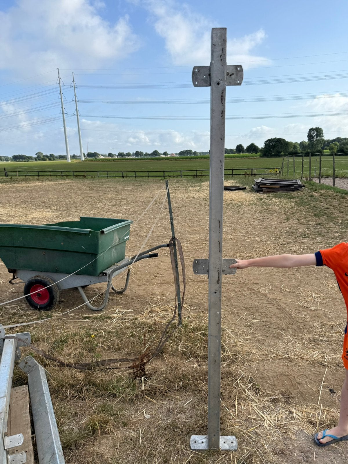 Staanders verzinkt 2 meter, Dieren en Toebehoren, Ophalen, Zo goed als nieuw, Springen