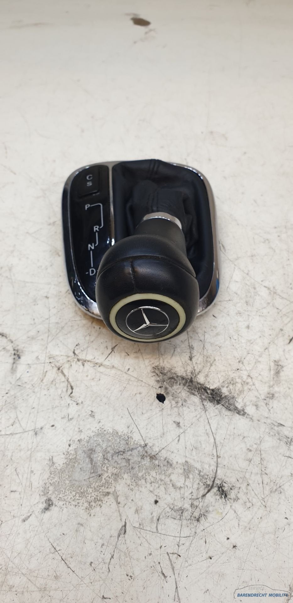 Lederen pook knop W203 W209 C CLK Mercedes pookknop automaat, Gebruikt, Mercedes-Benz AG, Mercedes-Benz, Ophalen of Verzenden