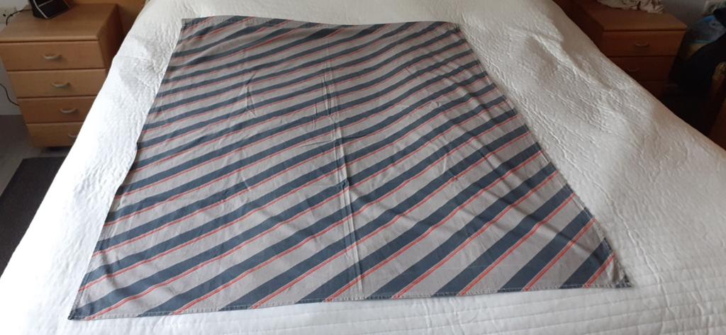 - Grijs, blauw, rood gordijnen voor tent of luifel, Caravans en Kamperen, Tentaccessoires, Ophalen, Gebruikt
