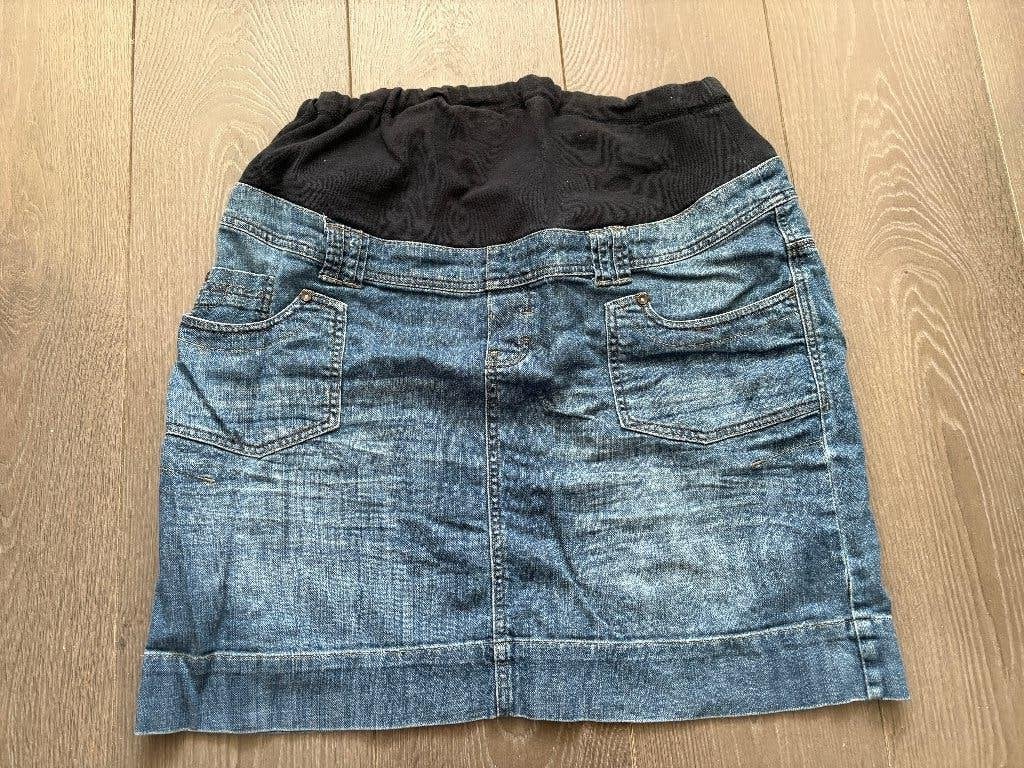 Zwangerschaps spijkerrok van Miss Etam mt 46, Kleding | Dames, Positiekleding, Blauw, Rok, Maat 46/48 (XL) of groter, Ophalen of Verzenden