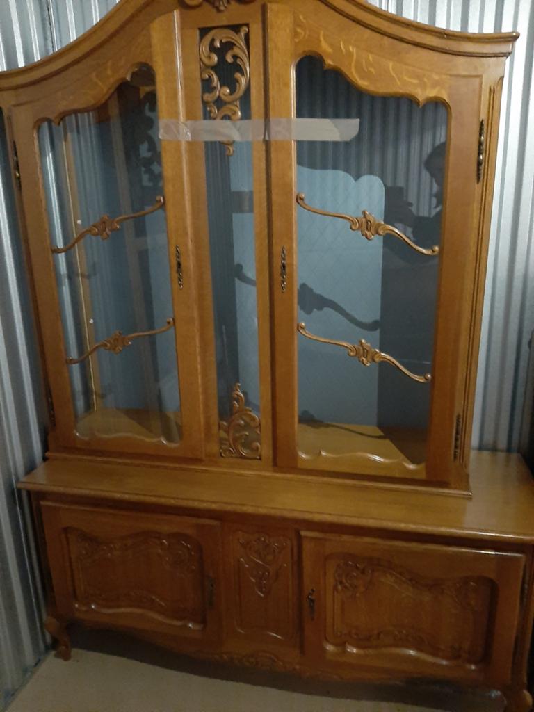 Antieke servieskast, Ophalen, Gebruikt, 25 tot 50 cm, 150 tot 200 cm