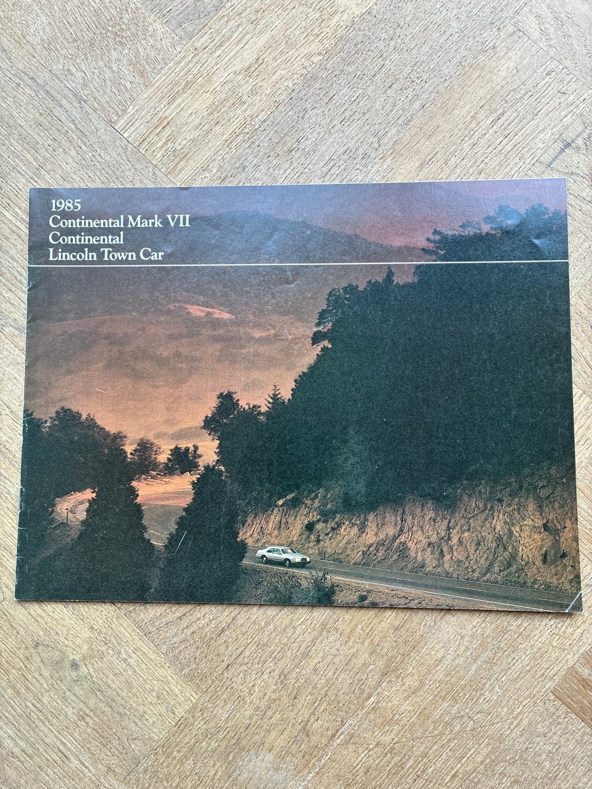 1985 Lincoln programma brochure, Verzenden, Zo goed als nieuw, Overige merken