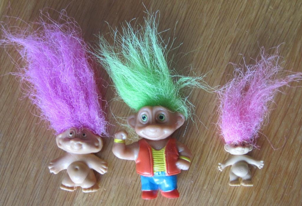 drie kleine trolletjes, Verzamelen, Poppetjes en Figuurtjes, Ophalen of Verzenden, Zo goed als nieuw
