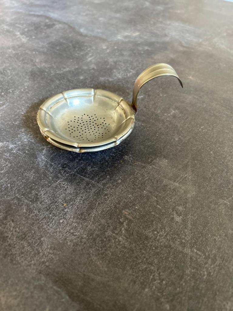Vintage Gero Zilmeta theezeefje met lekbakje, Antiek en Kunst, Ophalen of Verzenden