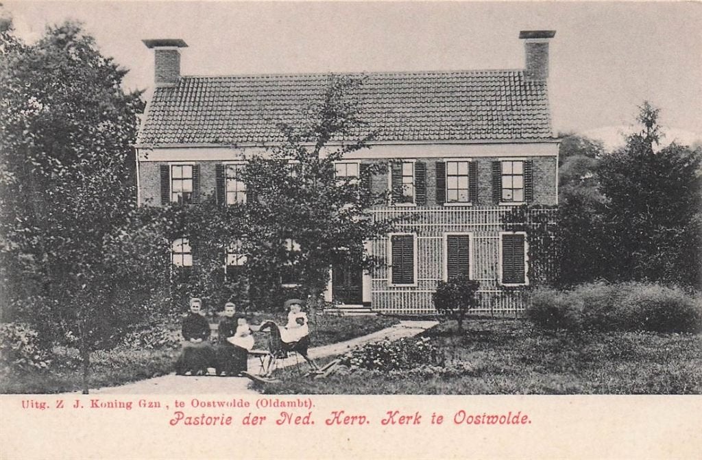 703-202-023 Oostwold (Oldambt) Pastorie der Ned Herv Kerk t, Verzenden, Voor 1920, Groningen