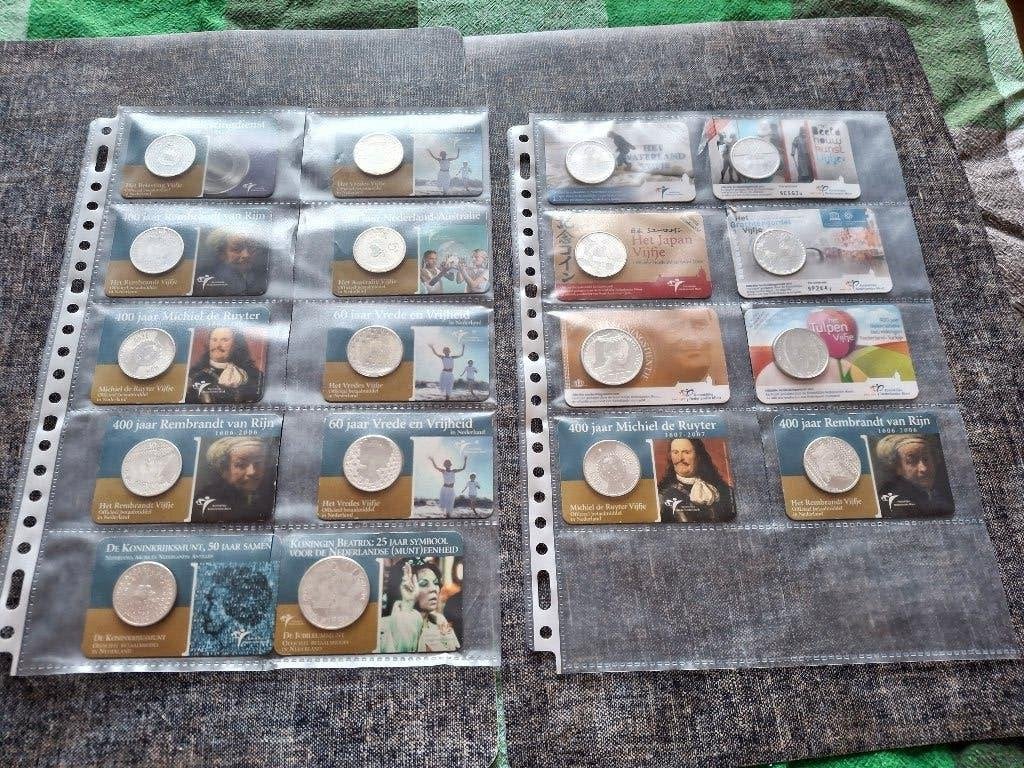 Coincard verzameling, Koningin Beatrix, Zilver, Euro's, Ophalen of Verzenden
