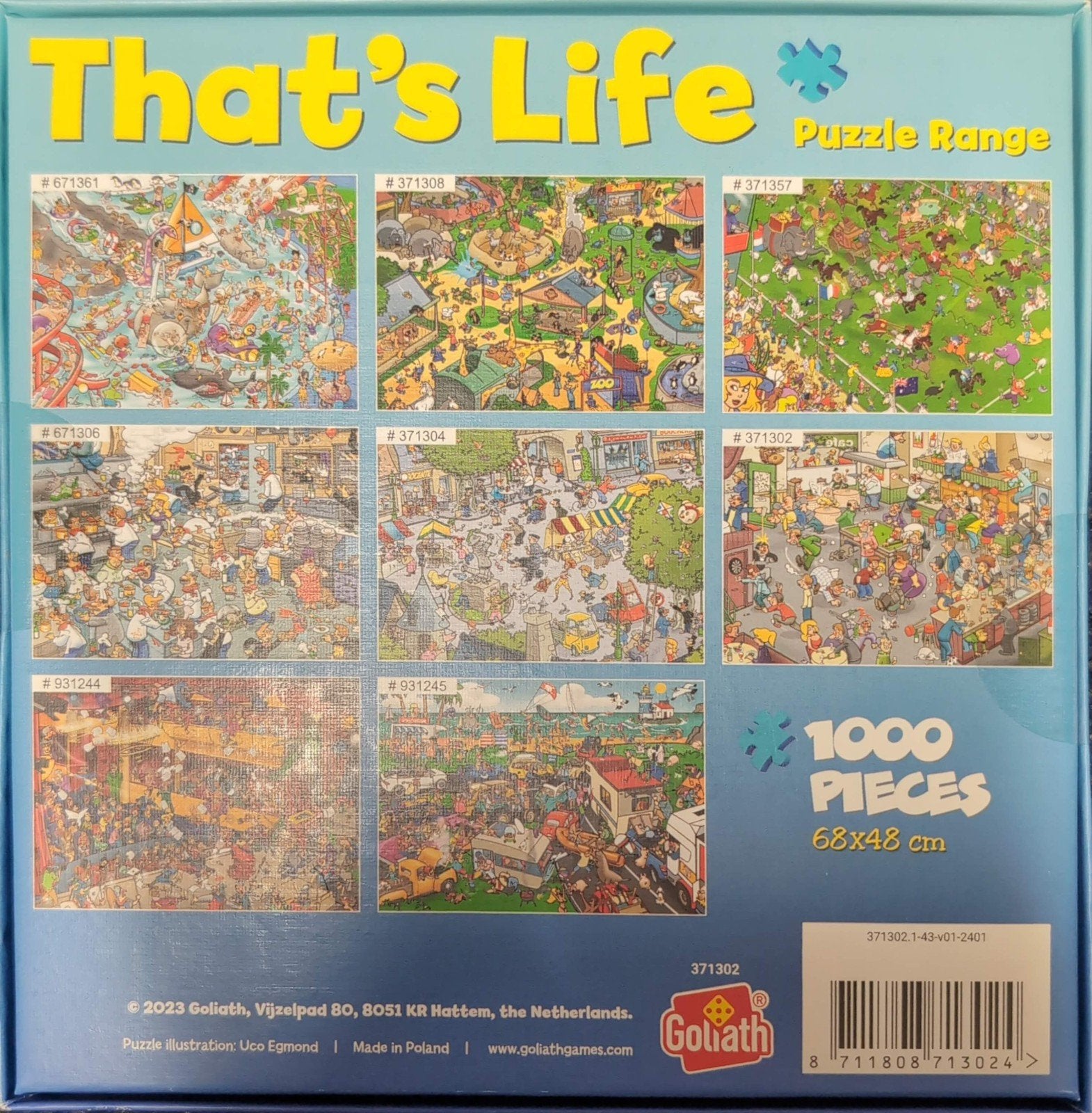 Goliath That's Life  Cafe 1000 stukjes, Ophalen of Verzenden, 500 t/m 1500 stukjes, Nieuw, Legpuzzel