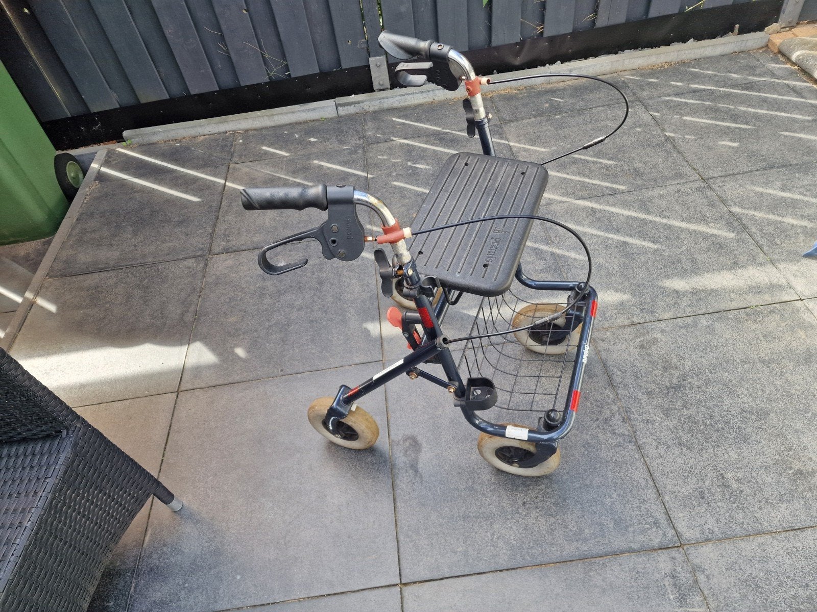 Stevige rollator, Ophalen, Opvouwbaar, Gebruikt