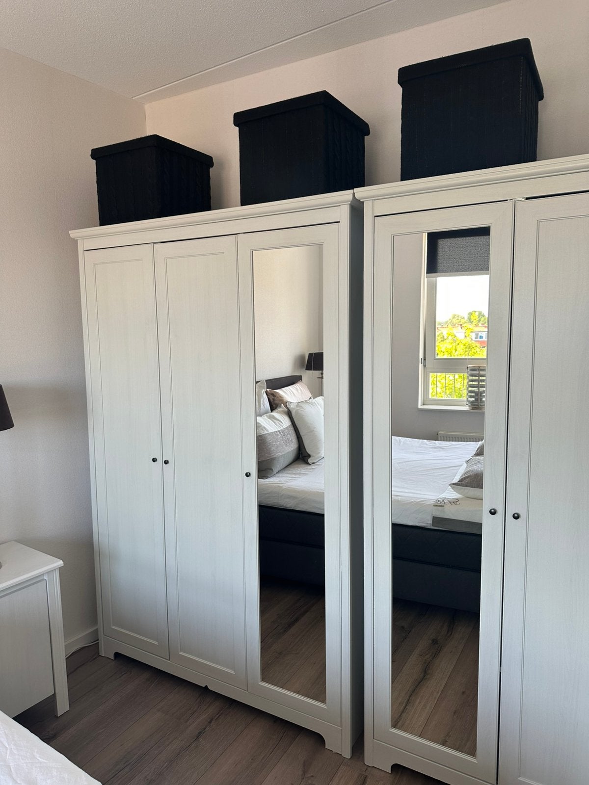 Complete slaapkamer, Huis en Inrichting, Kasten | Kledingkasten, 200 cm of meer, 150 tot 200 cm, Overige houtsoorten, 50 tot 75 cm