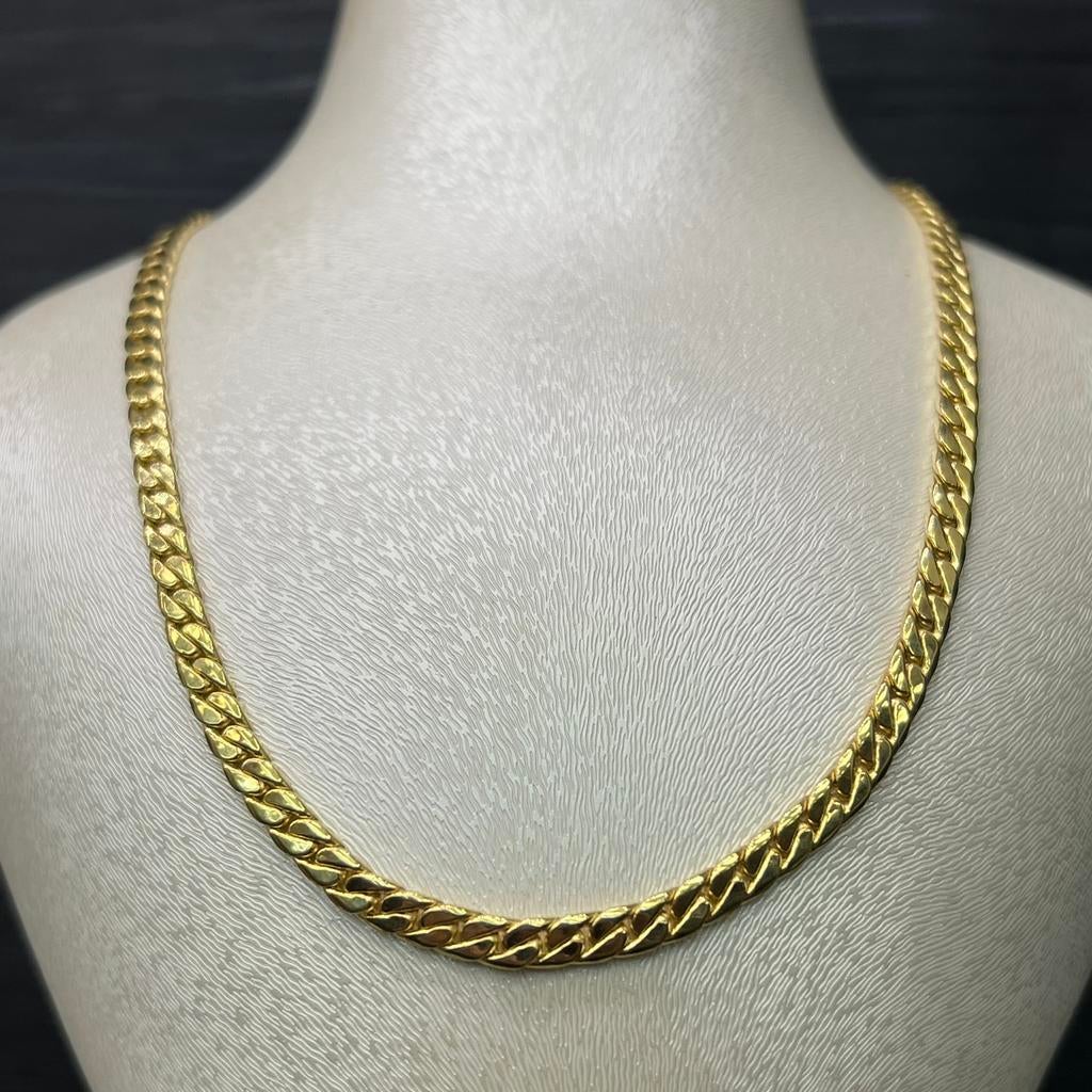 18 karaat gouden ketting gourmet schakel collier, Ophalen of Verzenden, Nieuw, Goud
