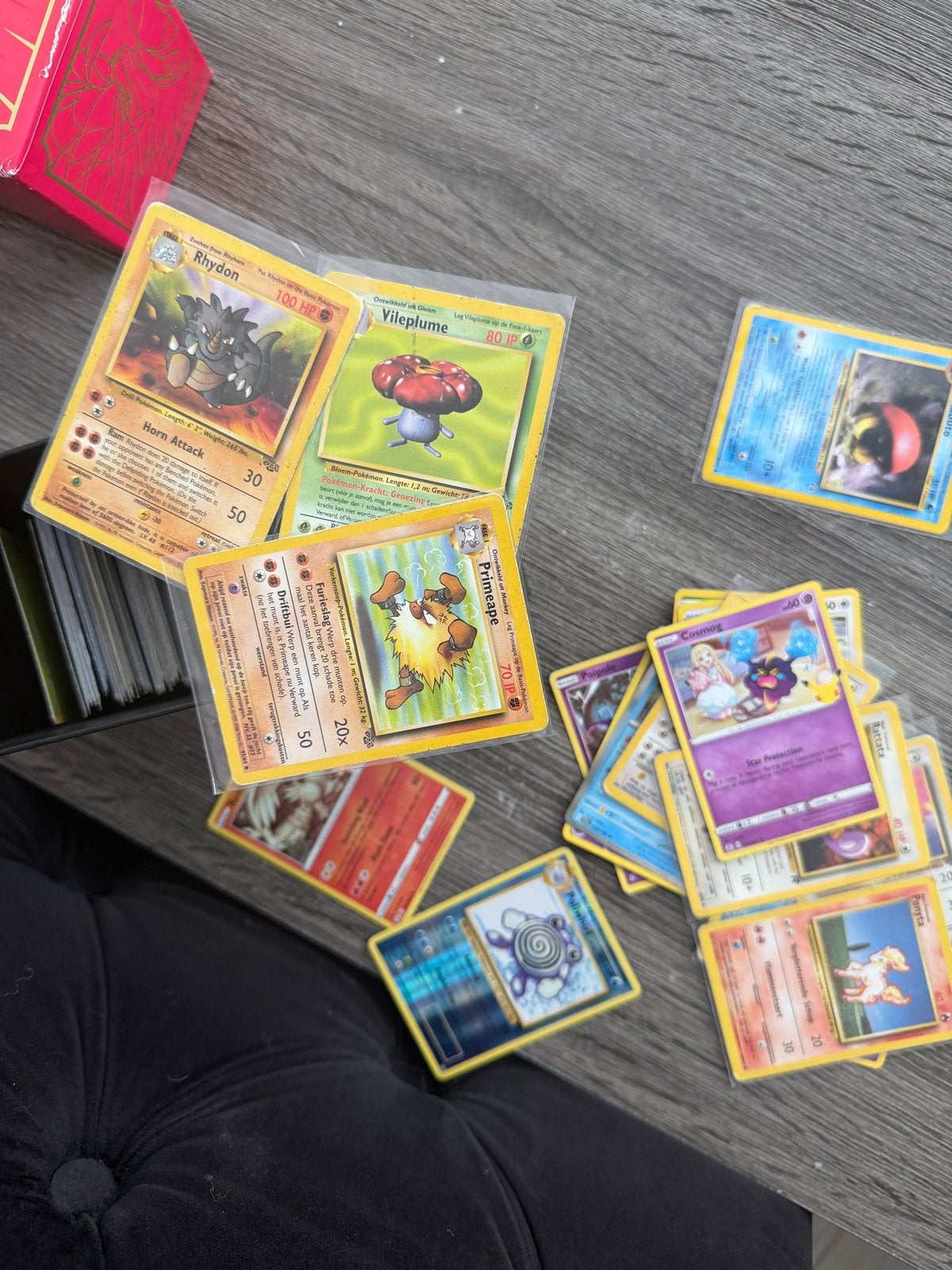 Oude Pokémon kaarten en de rest allemaal hollos, Ophalen of Verzenden, Gebruikt, Meerdere kaarten, Foil