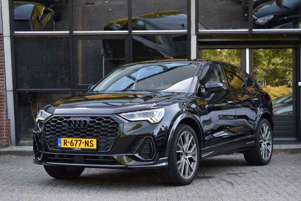 Audi Q3 Sportback 35 TFSI Mhev S Line ACC Lane D.Hoek Keyles, Auto's, 4 cilinders, 1505 kg, Zwart, Bedrijf