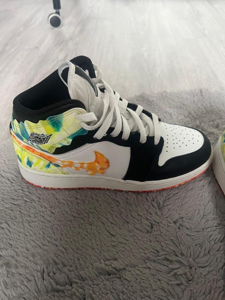 Jordan 1 mid SE slim vortex, Verzenden, Zo goed als nieuw, Sneakers of Gympen