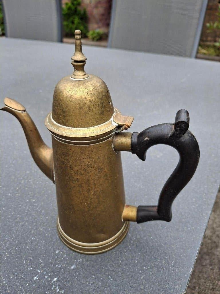 Vintage koperen koffie/theekannetje, Ophalen of Verzenden, Koper