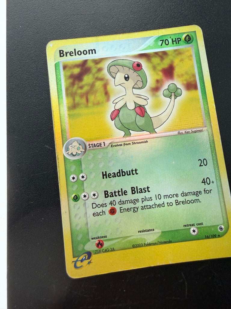 Pokémon Kaart Breloom 70 HP (2003) - Zeldzaam, Ophalen of Verzenden, Gebruikt, Losse kaart