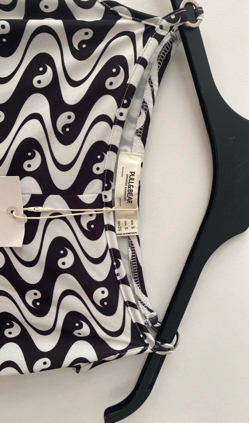 Pull&Bear Yin Yang Broek Maat S Nieuw met kaartjes, Zwart, Nieuw, Ophalen of Verzenden, Maat 36 (S)