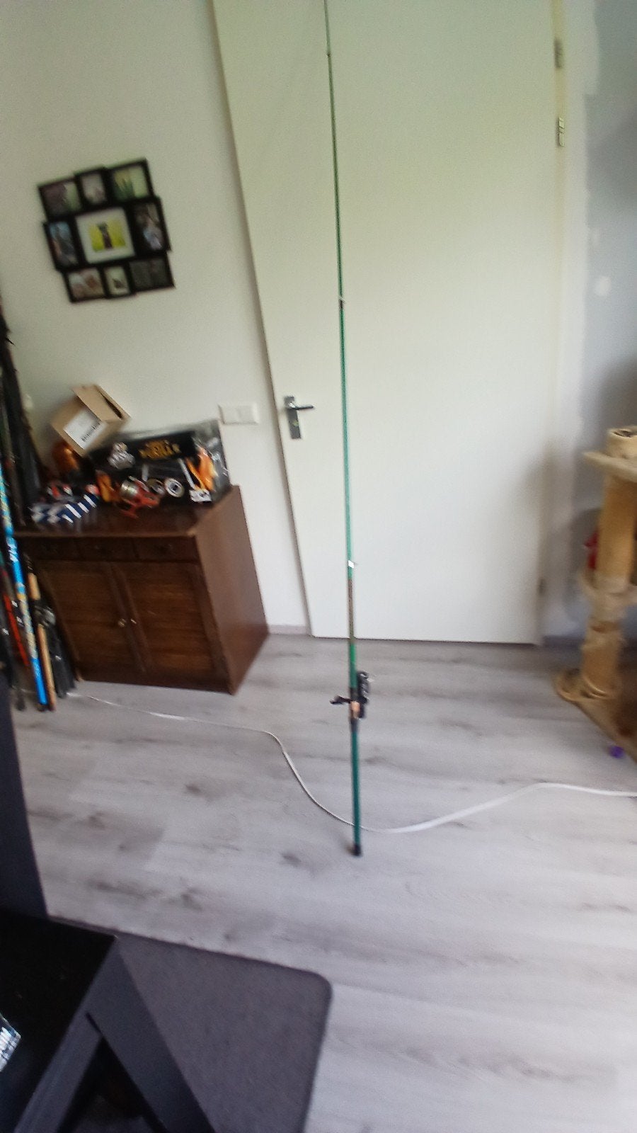 Silstar Superglass uitschuifbaar werphengel +molen, Watersport en Boten, Ophalen, Gebruikt, Complete hengel