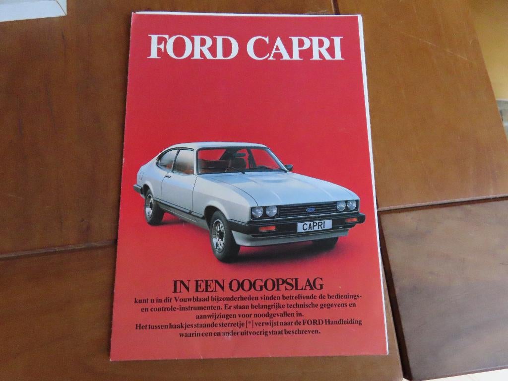 Instructieboek Ford Capri 12-1979 incl. V6-modellen, Auto diversen, Handleidingen en Instructieboekjes, Ophalen of Verzenden