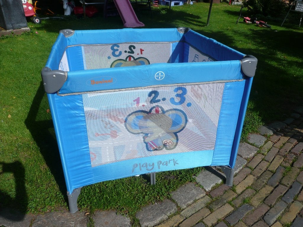 Opklapbox in draagtas, Ophalen, Gebruikt, Vierkant, Boxkleed
