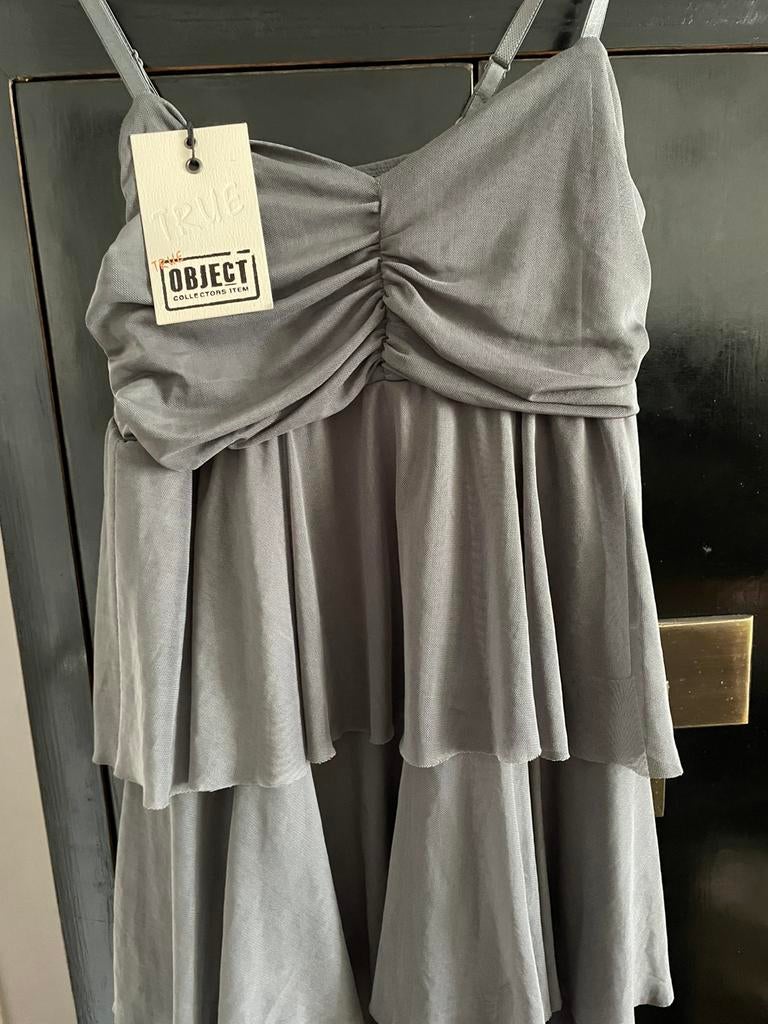 OBJECT jurk zomerjurk nieuw maat M grijs., Kleding | Dames, Maat 38/40 (M), Ophalen of Verzenden, Zo goed als nieuw, Grijs