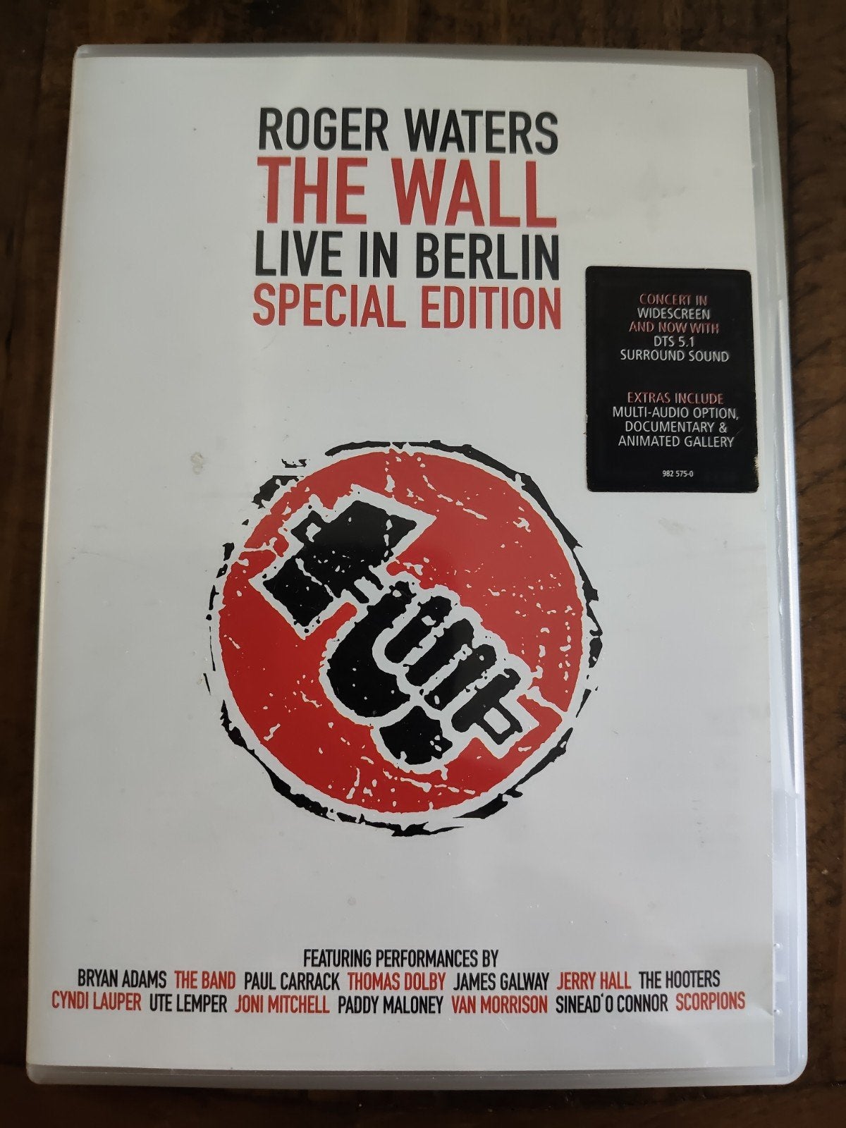 Roger Waters The Wall Live in Berlin Dvd ZG!! Pink Floyd, Vanaf 12 jaar, Ophalen of Verzenden, Zo goed als nieuw, Muziek en Concerten