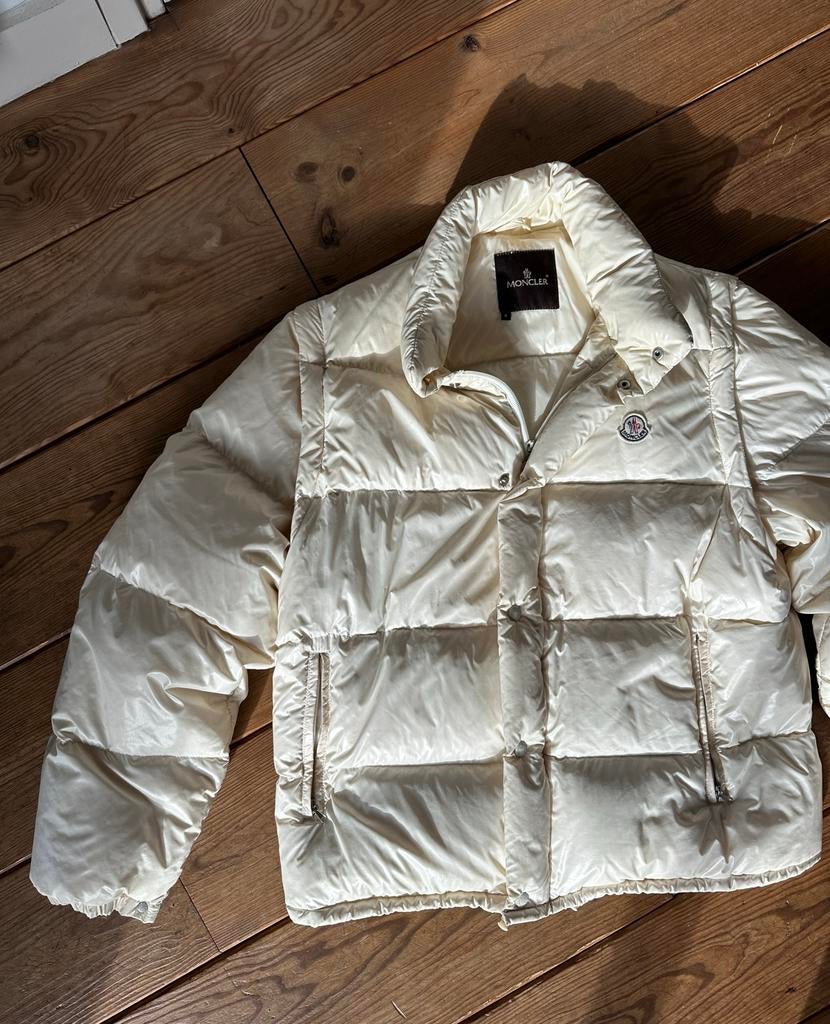 2-in-1 Vintage Moncler Puffer: Jas & Bodywarmer, Ophalen of Verzenden, Gedragen, Maat 52/54 (L), Wit