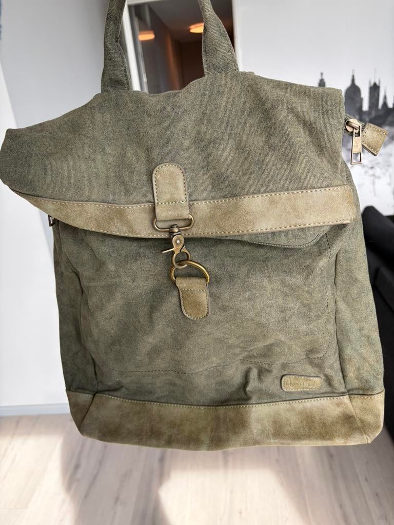 Soft bag, Ophalen of Verzenden, Gebruikt, Groen, Schoudertasje