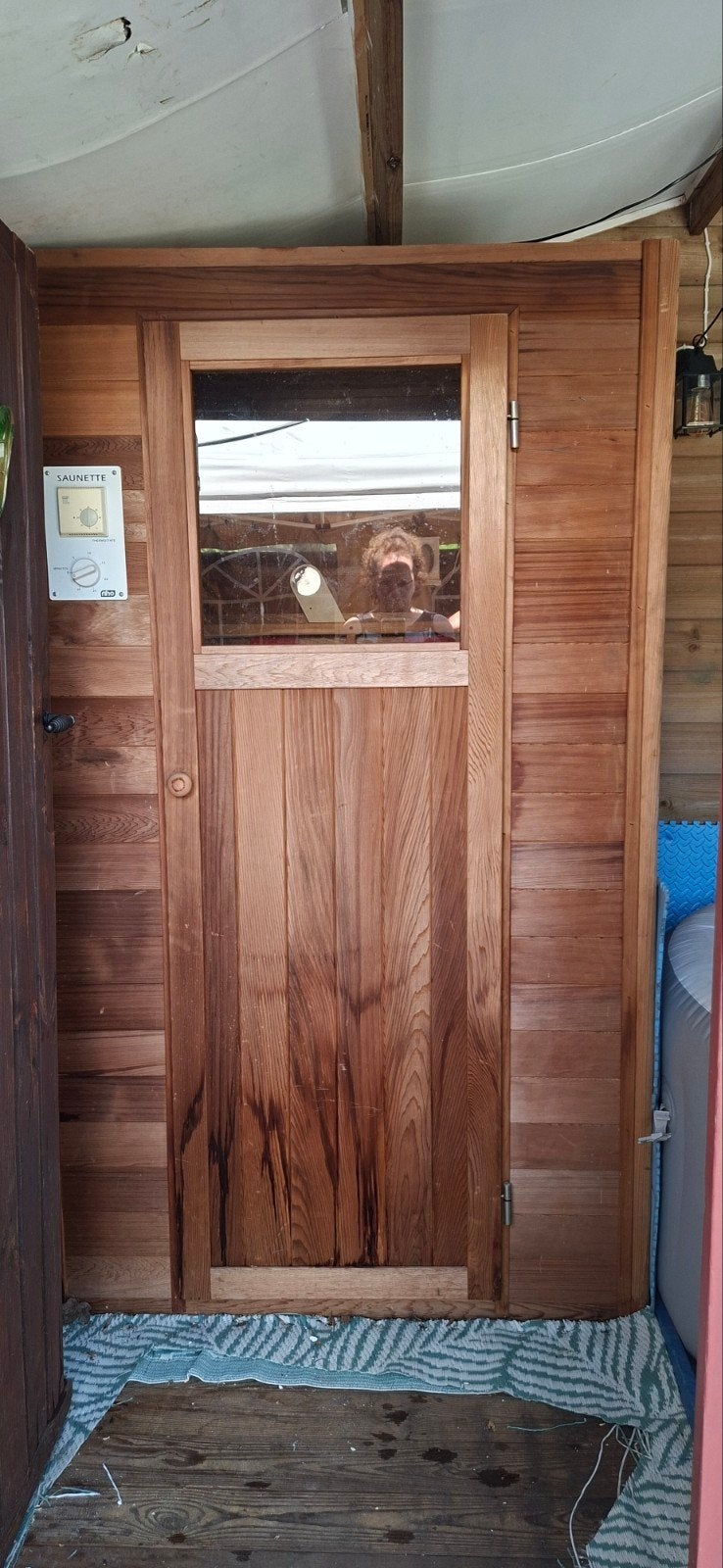 Infrarood sauna met houten afwerking, Ophalen, Gebruikt