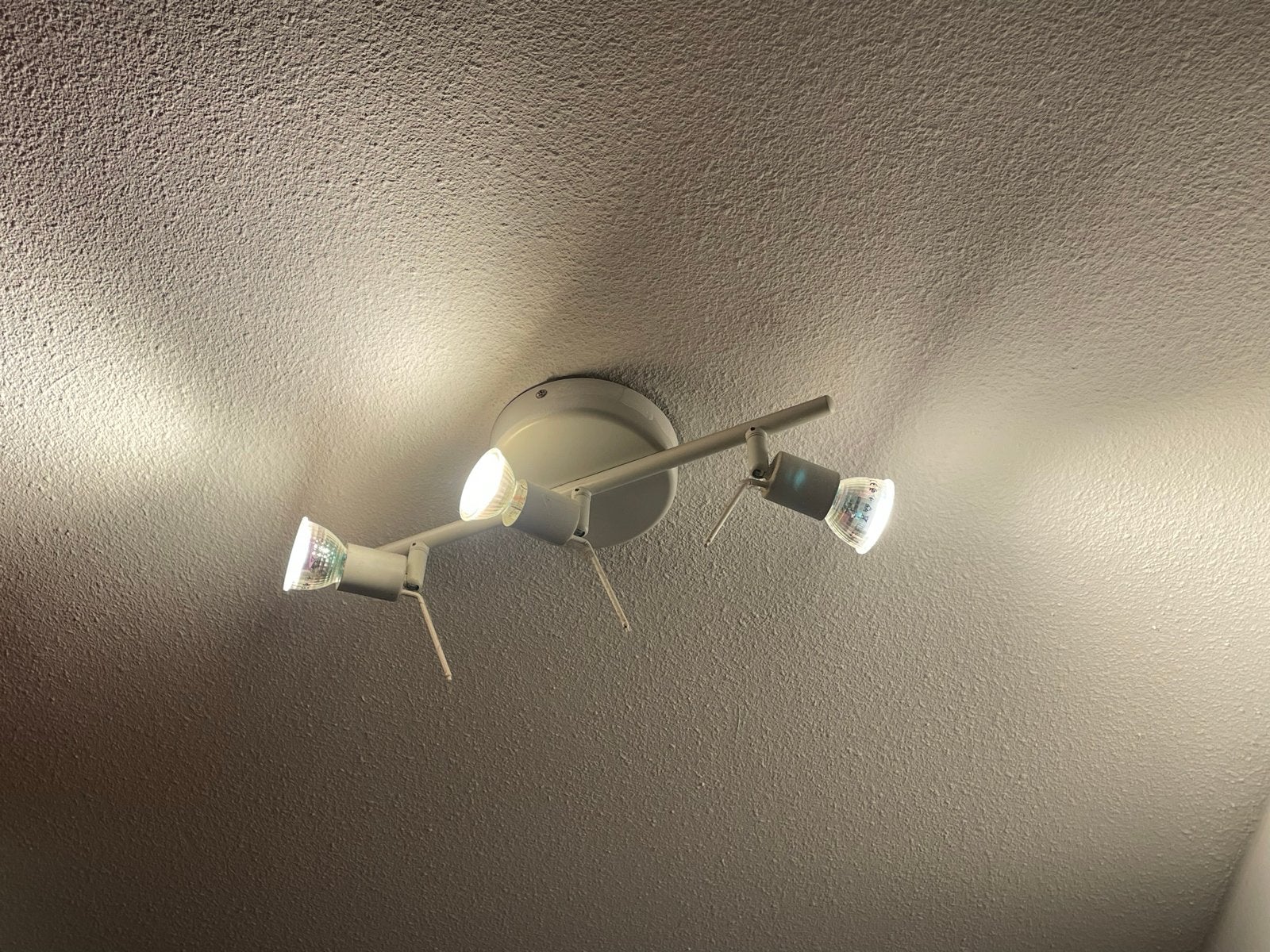 IKEA Tross Plafondspot S1106 met 3 GU10 Halogeen Spots, Ophalen, Halogeen, Gebruikt, GU10
