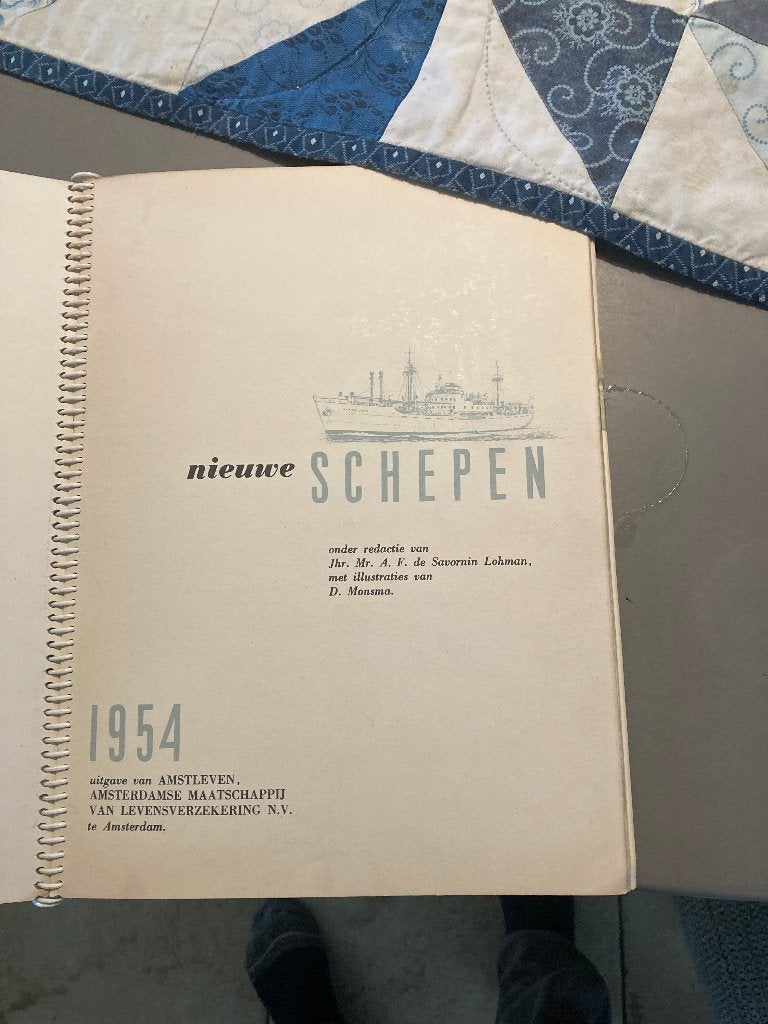 scheeps historie, amstleven 1954, Verzamelen, Scheepvaart, Ophalen of Verzenden, Gebruikt, Motorboot, Boek of Tijdschrift