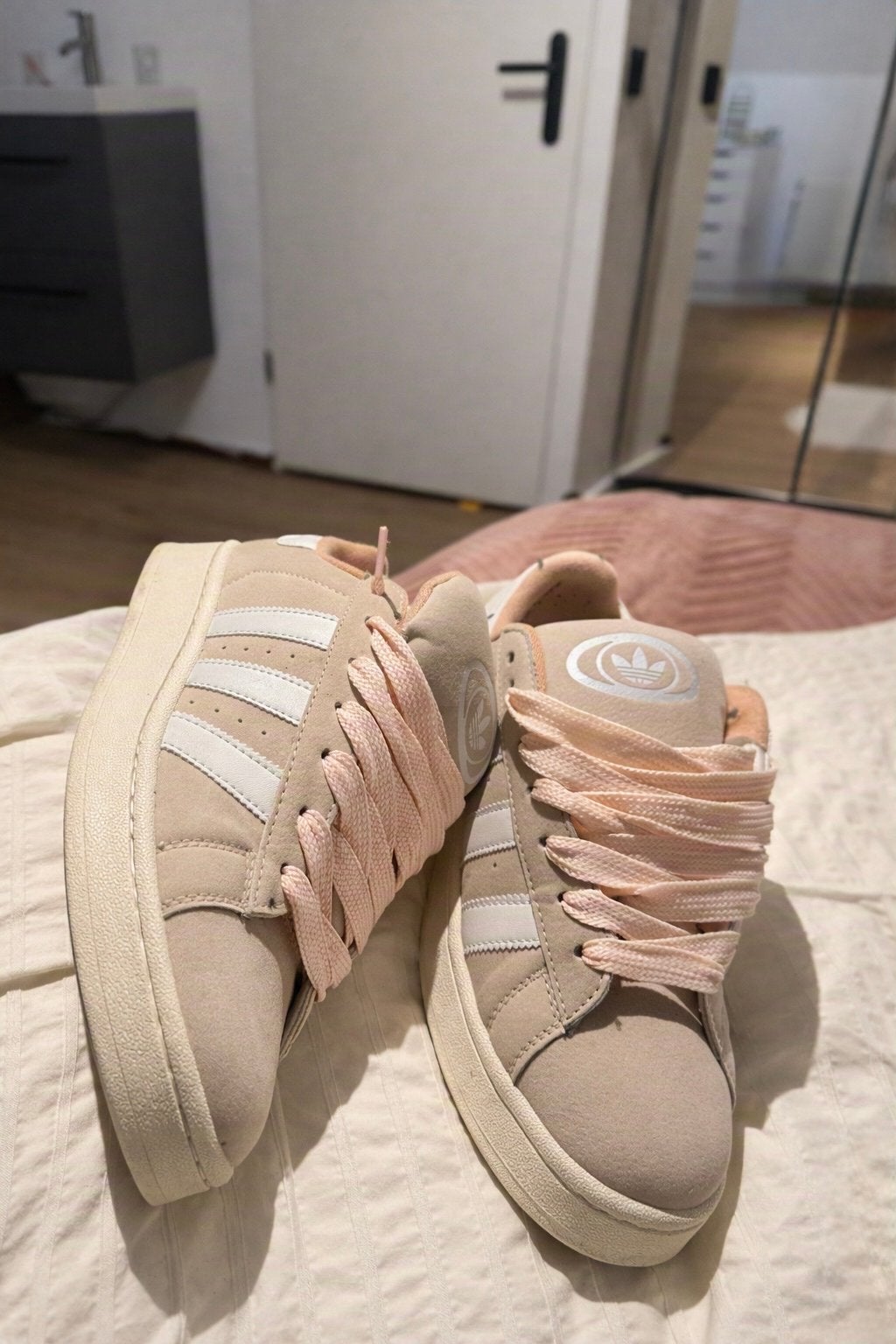 Adidas Campus 00s Roze Sneakers - Maat 41 1/3, Ophalen of Verzenden, Zo goed als nieuw, Roze, Sneakers of Gympen