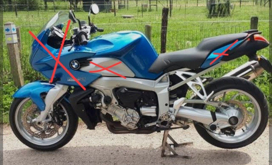 Kuip panelen bmw K1200R Sport, cosmic blue,, Motoren, Onderdelen | BMW, Ophalen of Verzenden, Gebruikt
