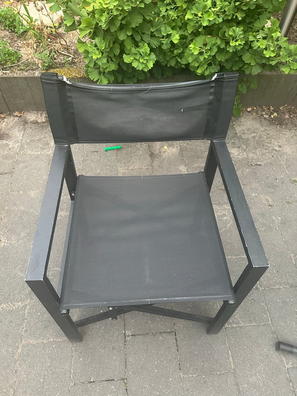 Set van 8 inklapbare tuinstoelen - Zwart, Ophalen, Gebruikt, Inklapbaar