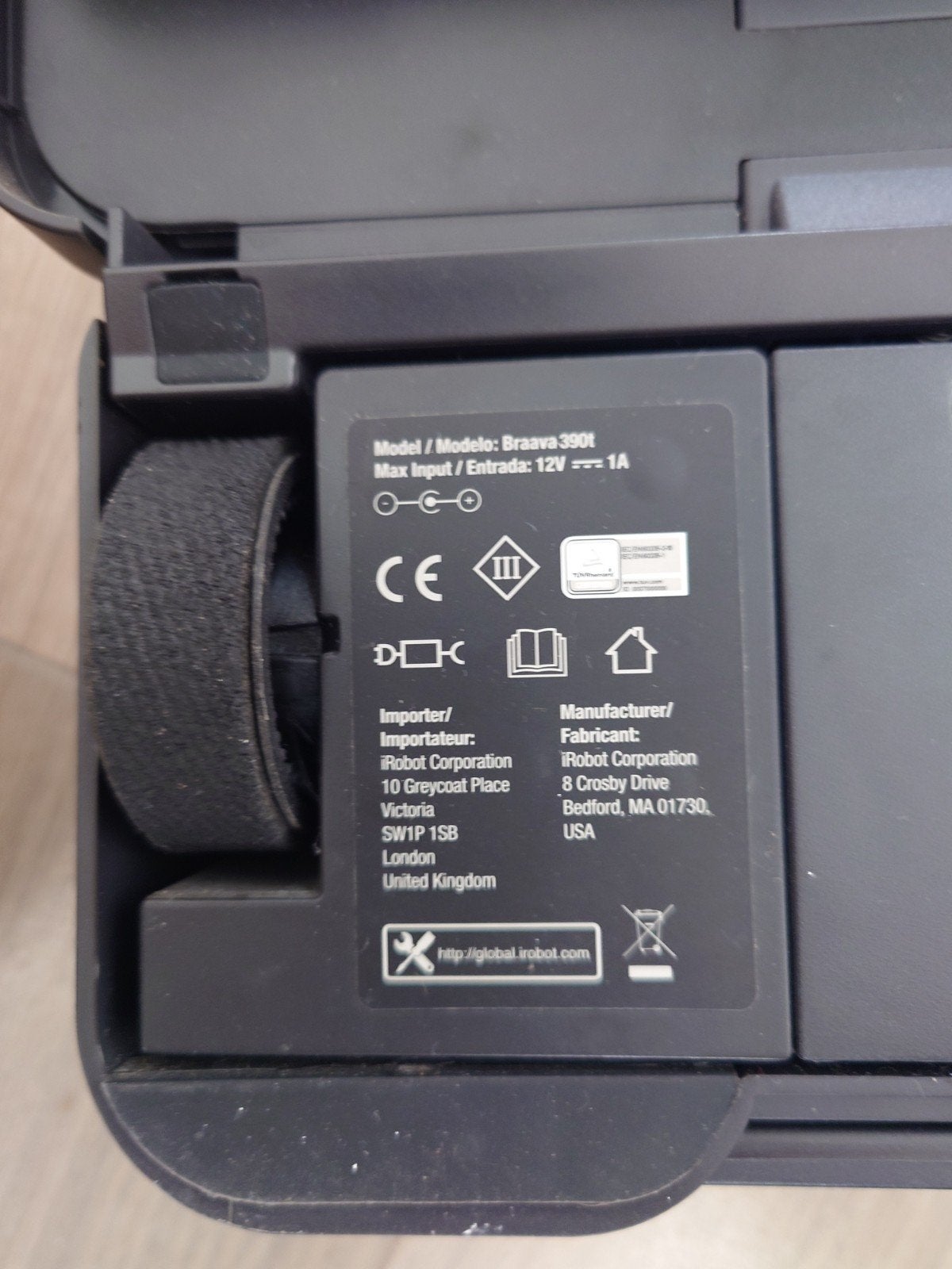 iRobot braava 390t dewijl robot, Gebruikt, IRobot, Dweilfunctie, Ophalen of Verzenden