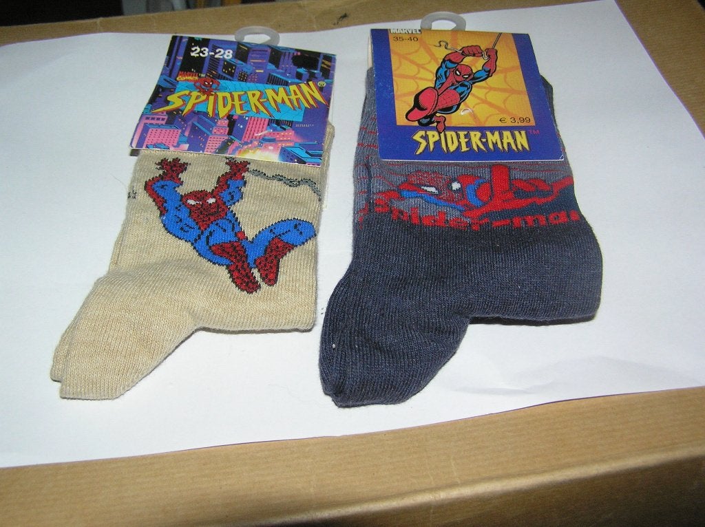2 paar Spider-Man kindersokken, Ophalen of Verzenden, Superheld, Nieuw, Kleding
