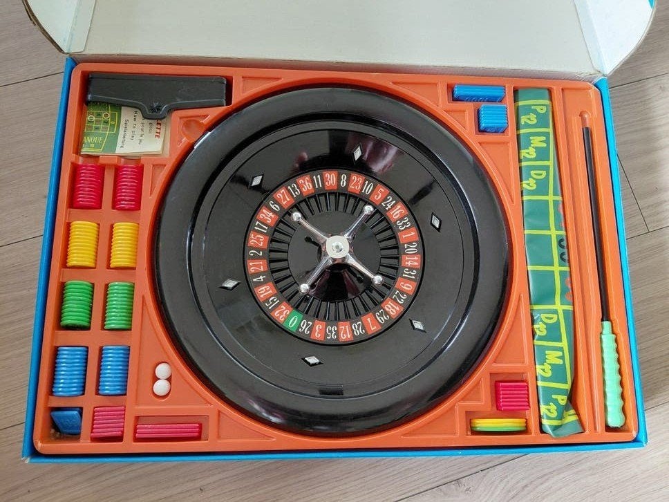 Vintage Roulette Spel - Compleet met Accessoires, Vijf spelers of meer, Ophalen, Gebruikt, Onbekend