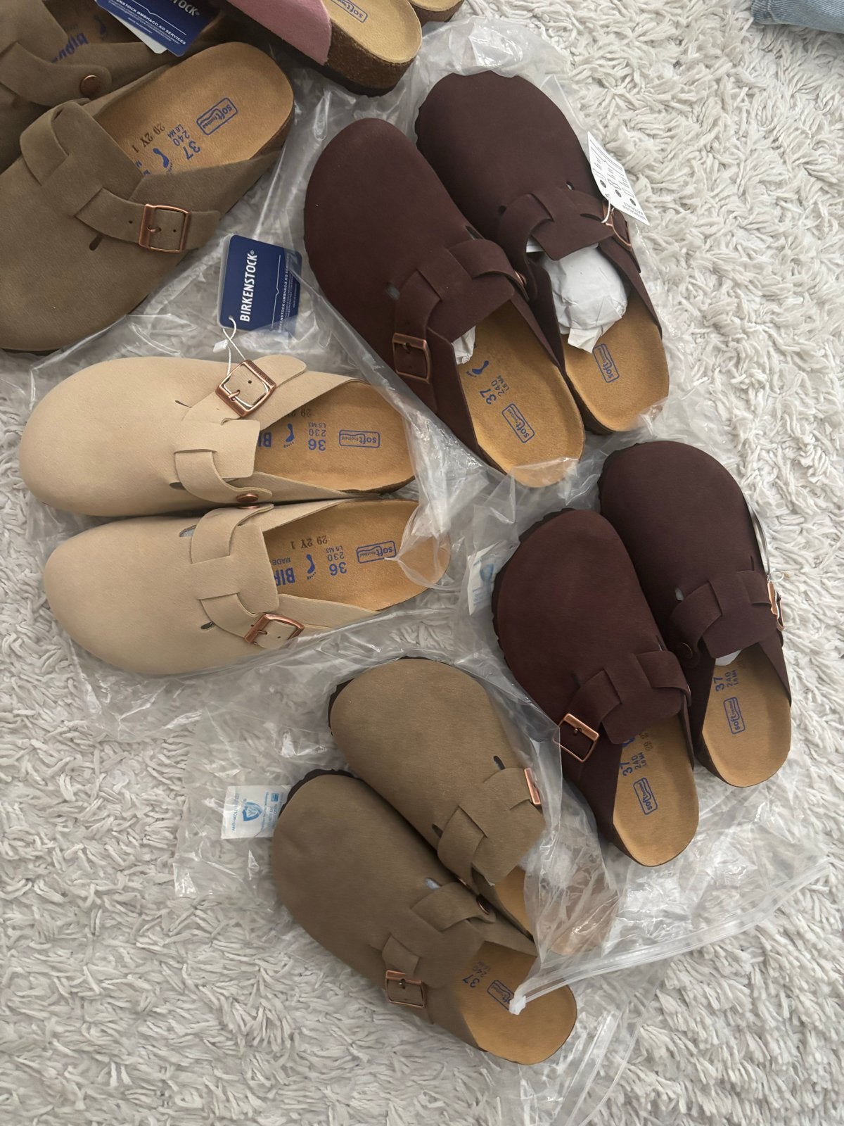 Diverse Birkenstock Boston Clogs - Nieuw in verschillende kl, Kleding | Dames, Schoenen, Verzenden, Nieuw, Bruin, Instappers