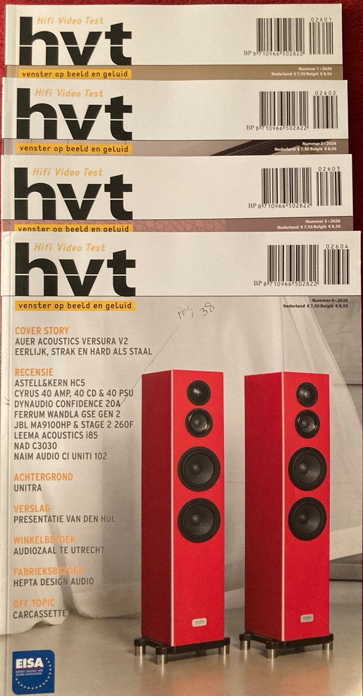 HVT Hifi Video Test Tijdschriften - 4 Stuks, Verzenden, Gelezen, Overige typen