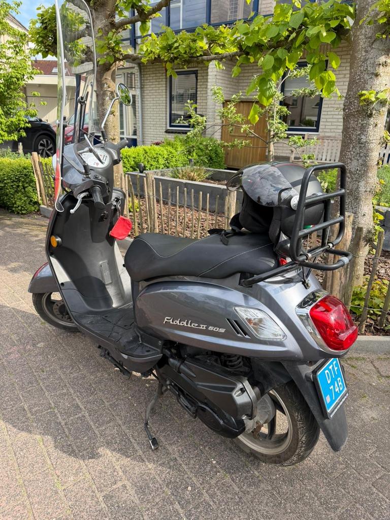 SYM Fiddle II (25KM) - Steel Blue - Incl. Extra's, Fietsen en Brommers, Scooters | SYM, Ophalen, Benzine, Fiddle, Maximaal 25 km/u