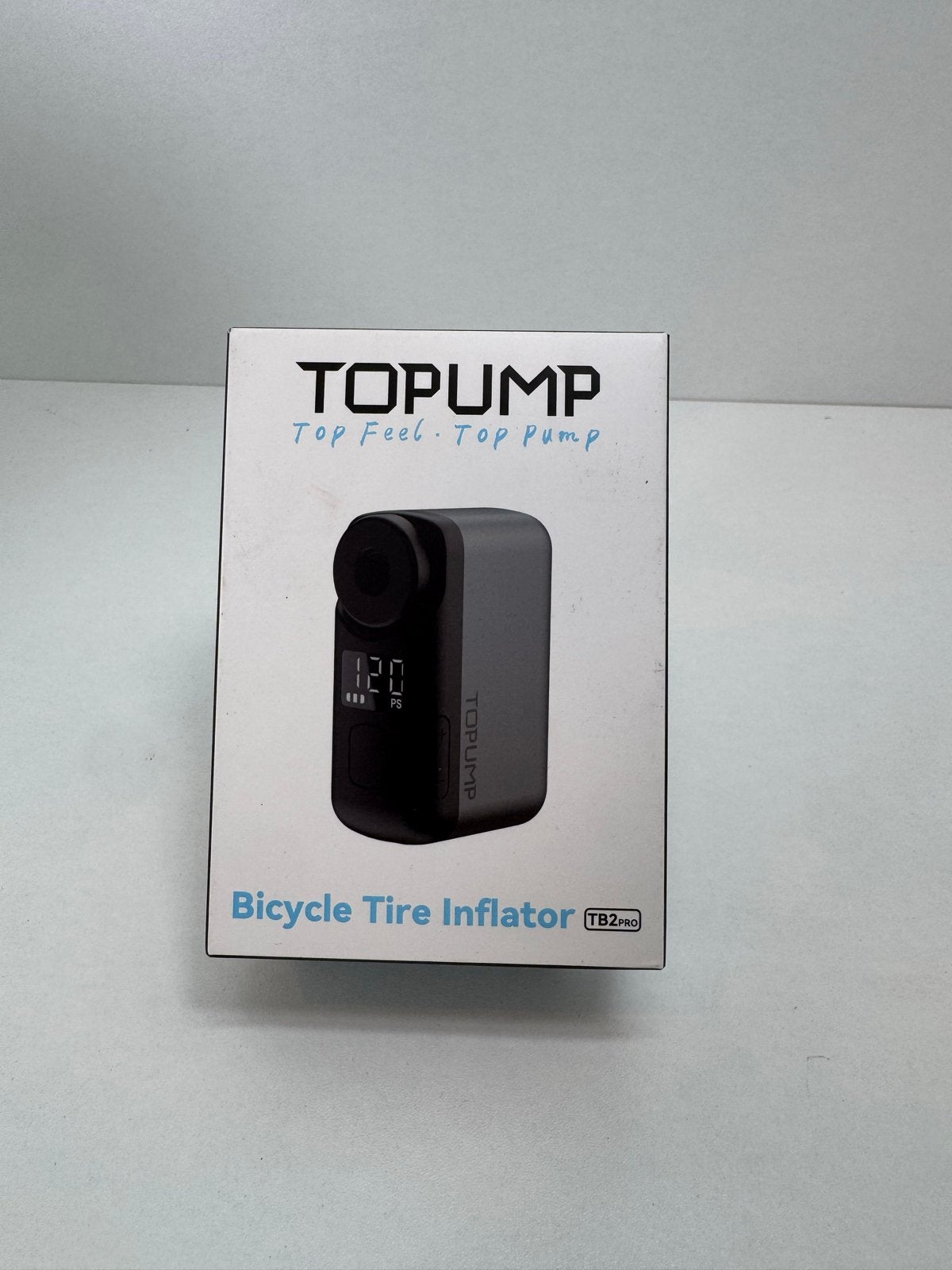 Topump TB2 Pro Draagbare Fietsbandenpomp met Drukmeter, Ophalen of Verzenden, Drukmeter, Nieuw