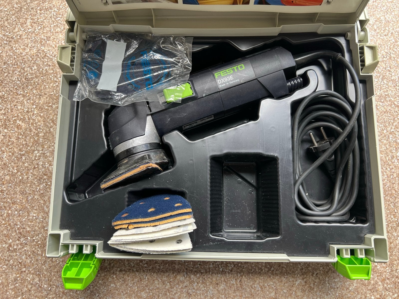 Festool driehoek schuurmachine DX93 E-Plus met Systainer, Ophalen of Verzenden, Zo goed als nieuw, Minder dan 600 watt, Overige typen