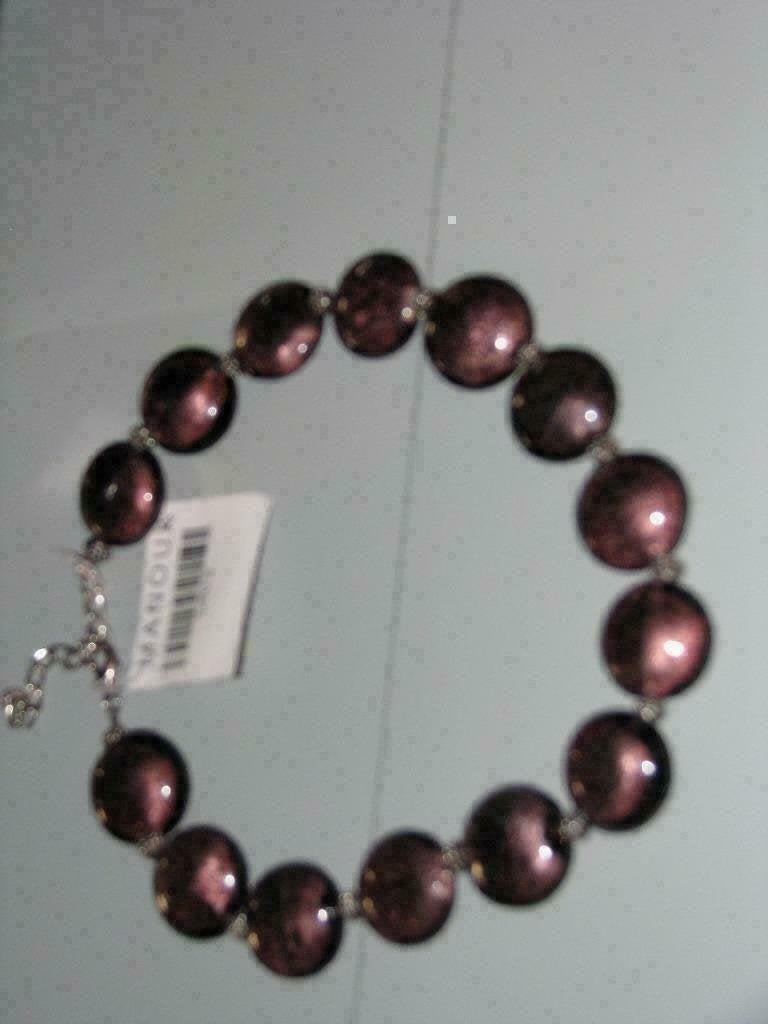 Nieuwe ketting van Manouk paars/roze, wit, geel/goud., Ophalen of Verzenden, Nieuw, Paars
