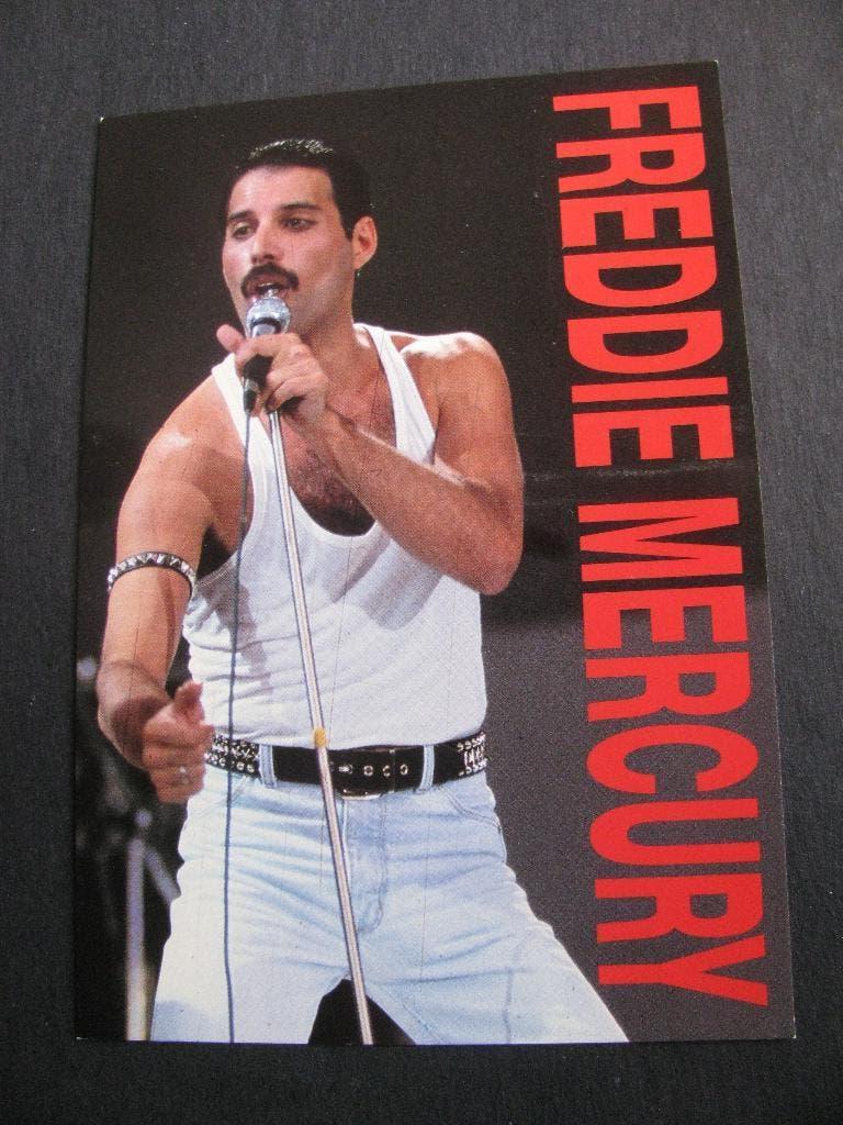 Vintage Kaart - Freddy Mercury / Queen, Verzamelen, Verzenden, Gebruikt, Foto of Kaart