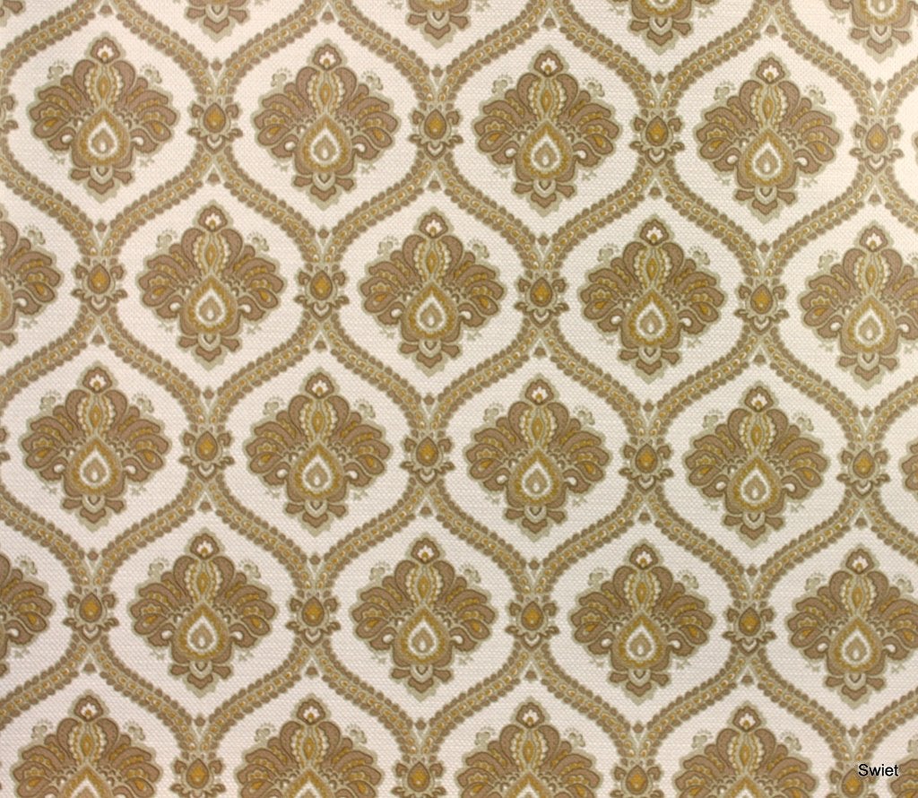 6528 klein barok vintage behang wallpaper bruin groen swiet, Huis en Inrichting, Verzenden, Bruin