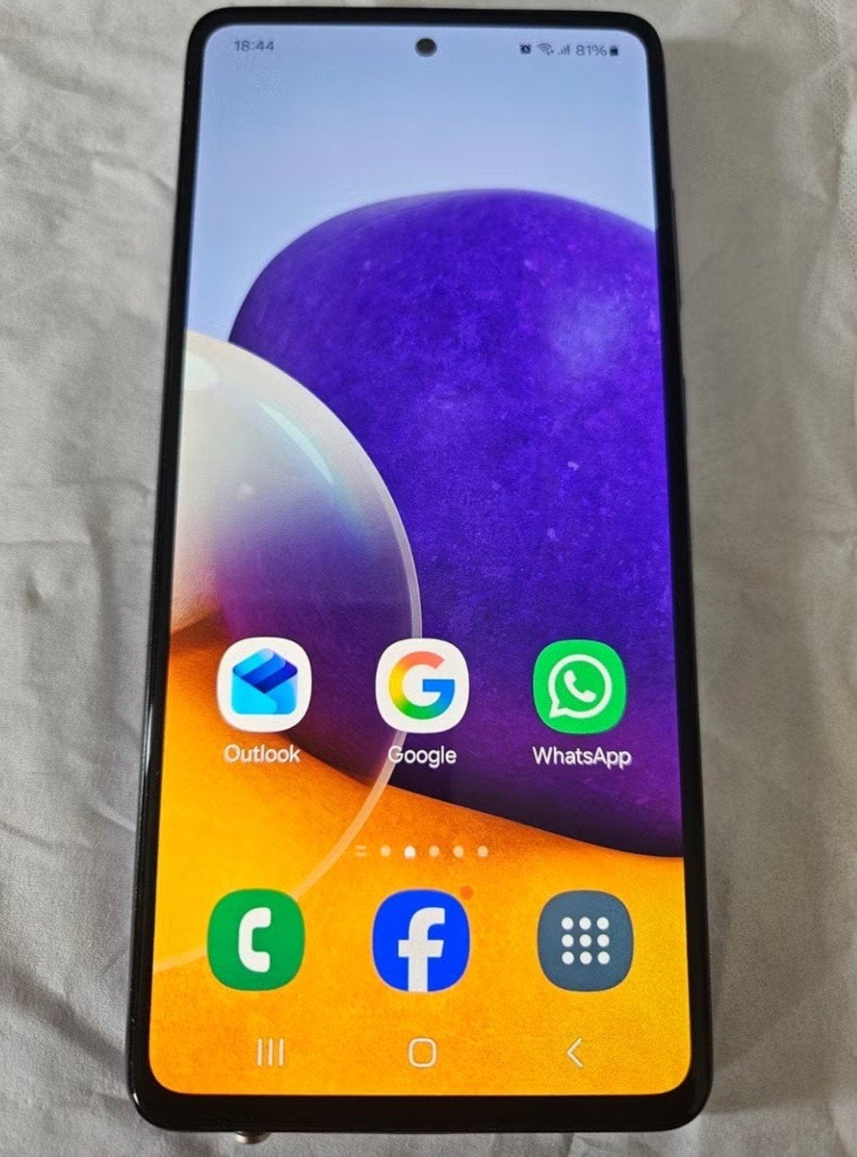 Samsung Galaxy A72 4G - Paars (Gebruikt), Telecommunicatie, Mobiele telefoons | Samsung, Ophalen, Gebruikt, Paars, Touchscreen